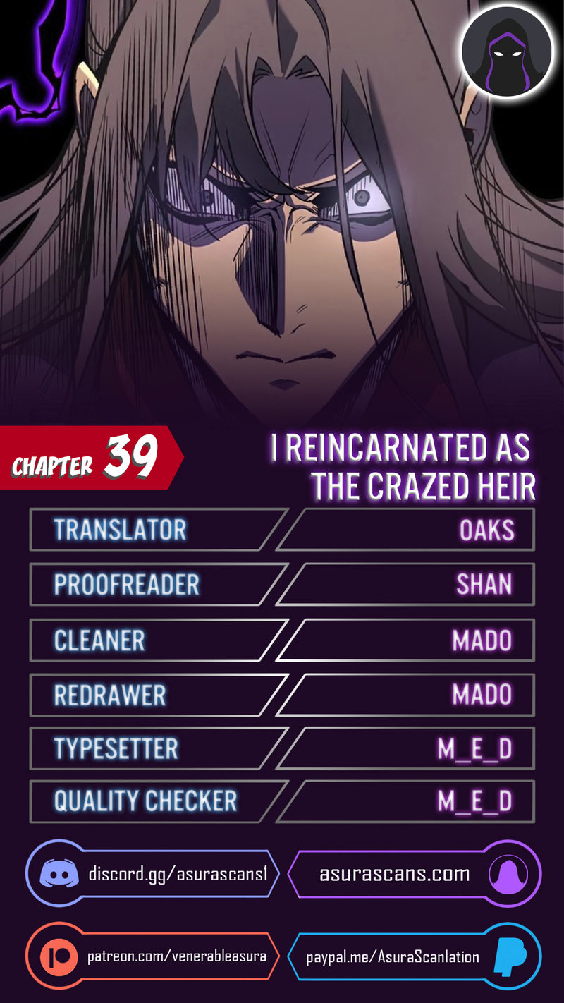 I Reincarnated As The Crazed Heir Chapter 39 - page 1