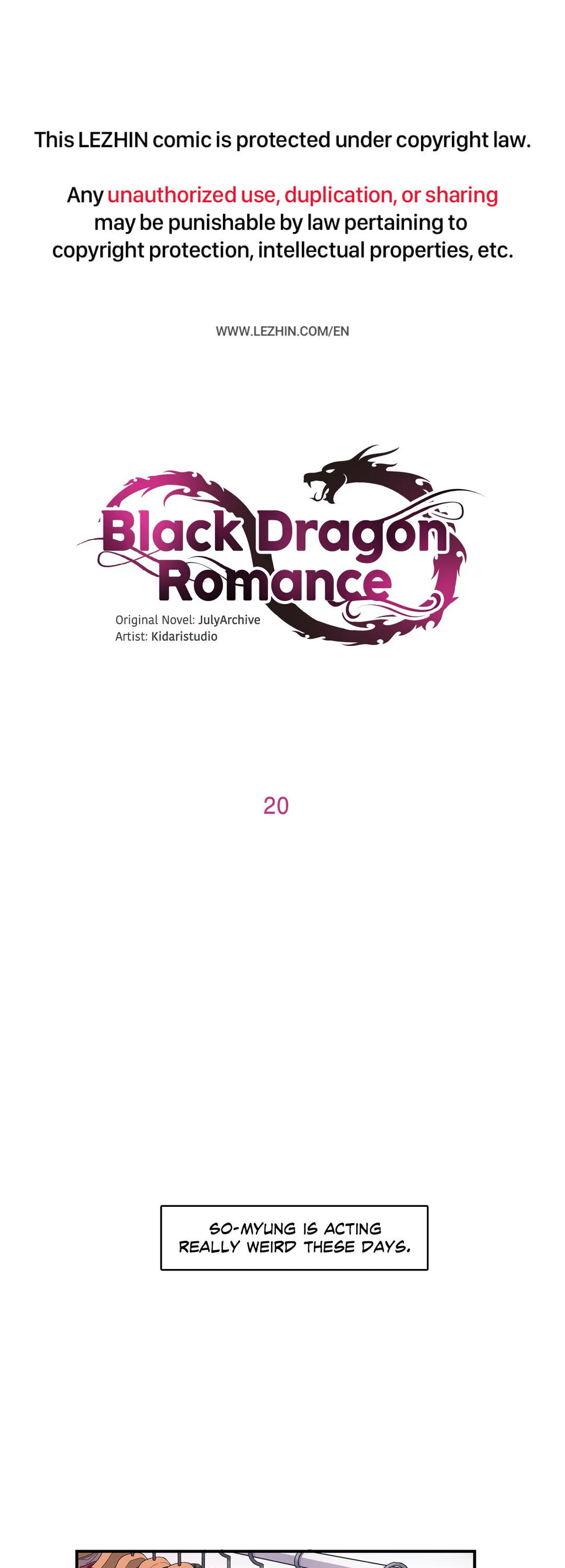 Black Dragon RomanceBlack Dragon Romance chapter 20 - page 1