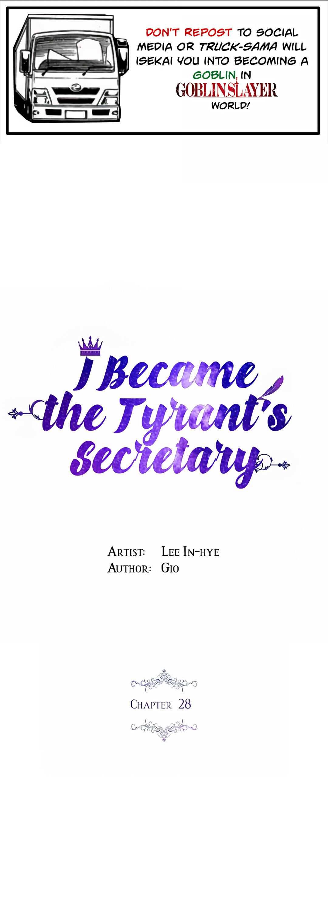 I'm the Tyrant's Secretary chapter 28 - page 1