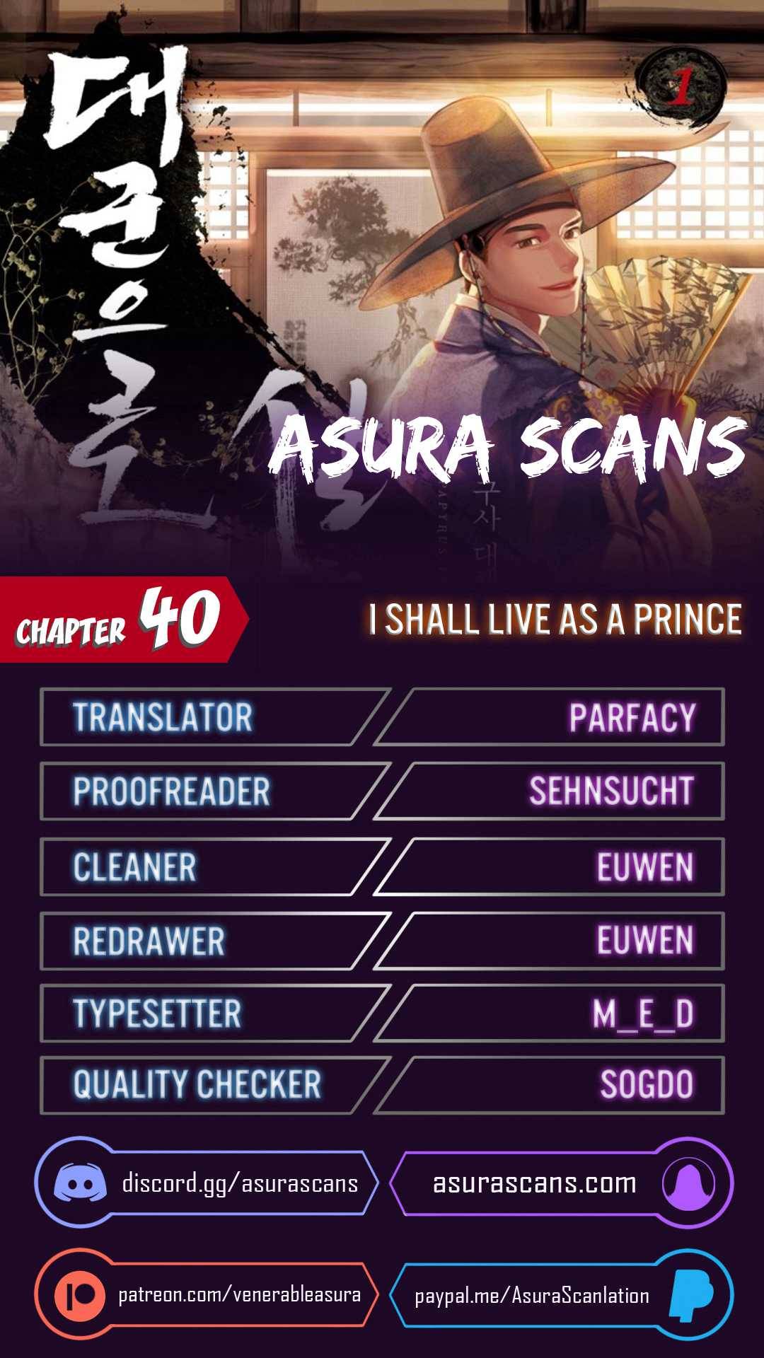 I Shall Live As a Prince chapter 40 - page 1
