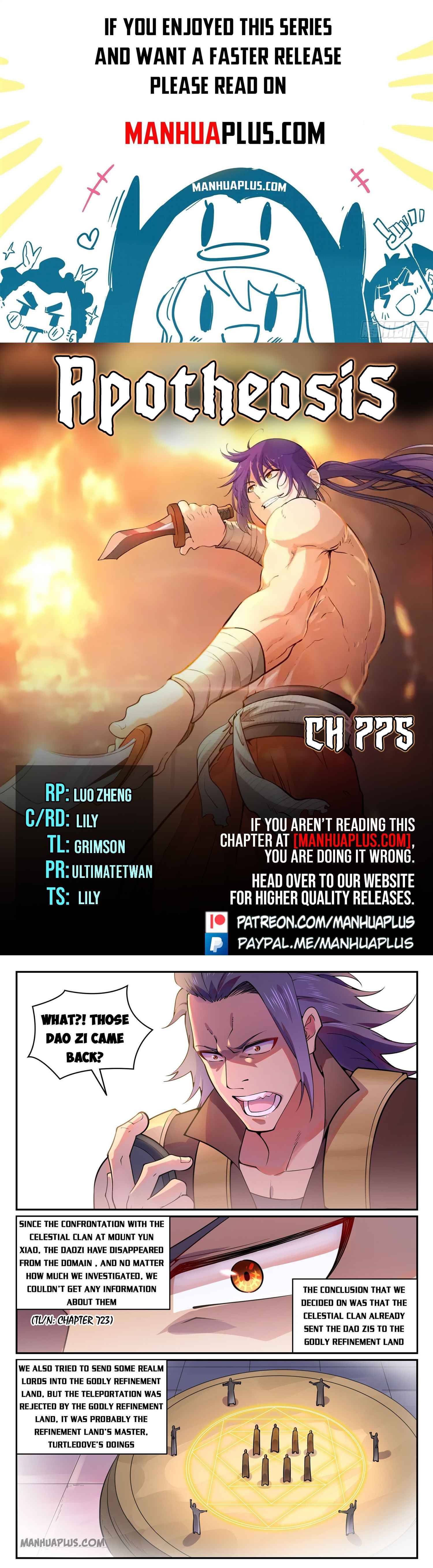 Apotheosis - Manhua chapter 775 - page 1