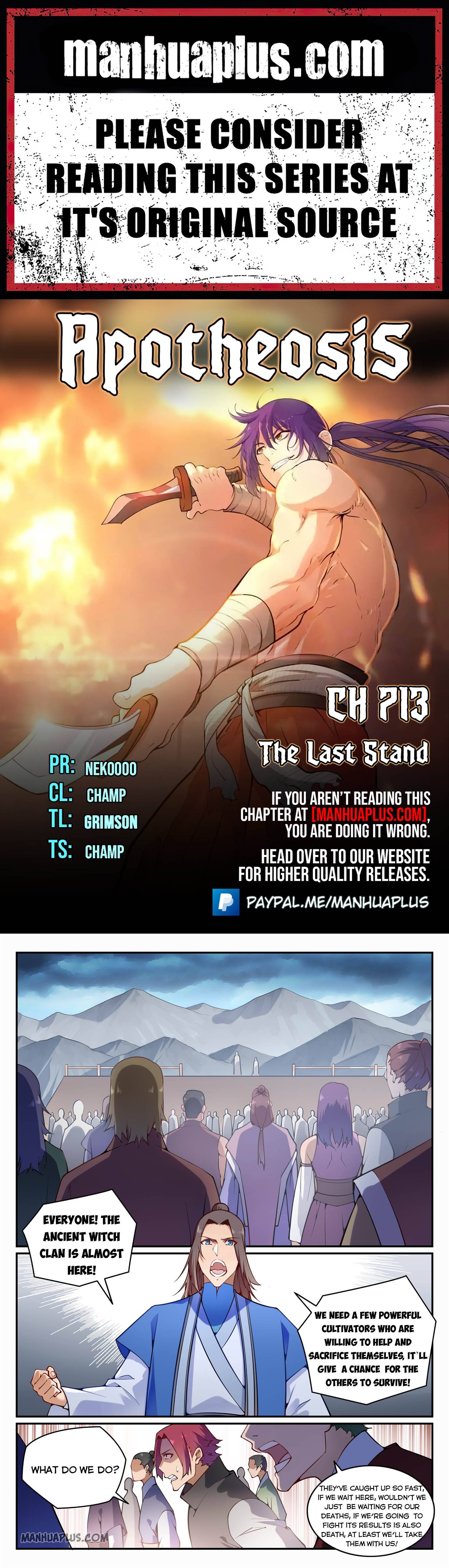 Apotheosis - Manhua chapter 713 - page 1