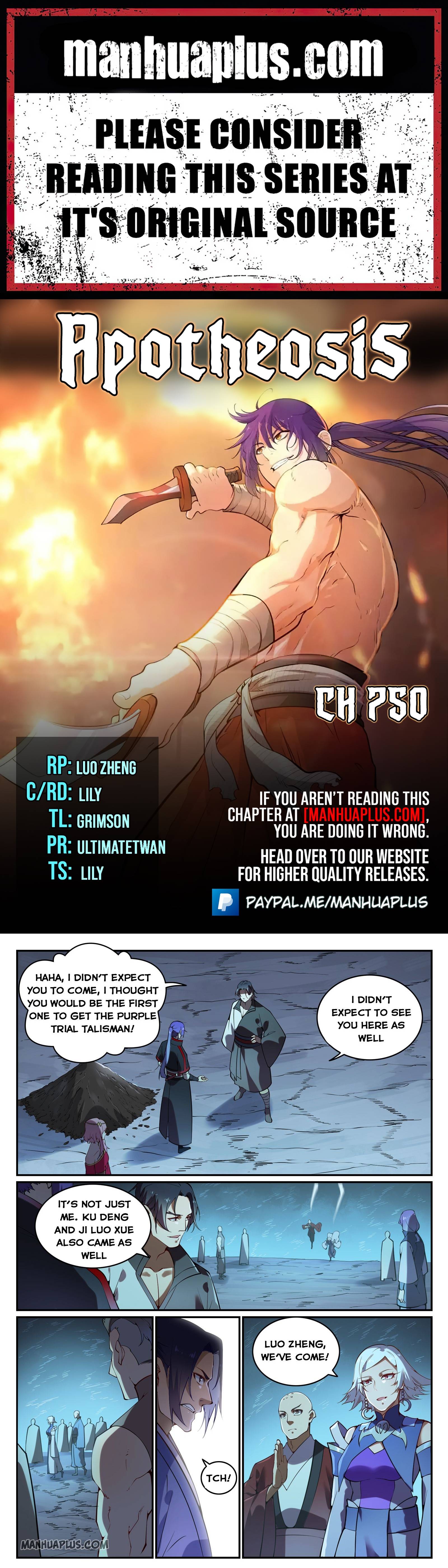 Apotheosis - Manhua chapter 750 - page 1