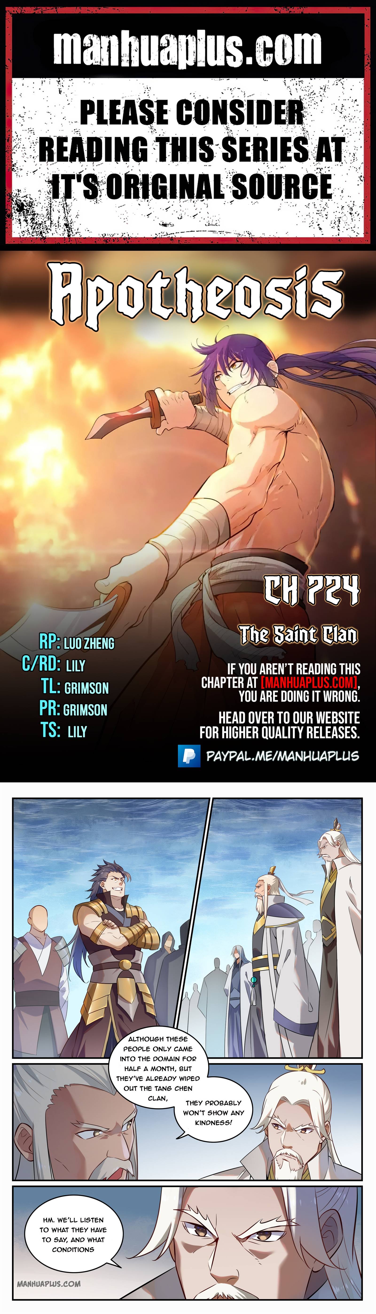 Apotheosis - Manhua chapter 724 - page 1