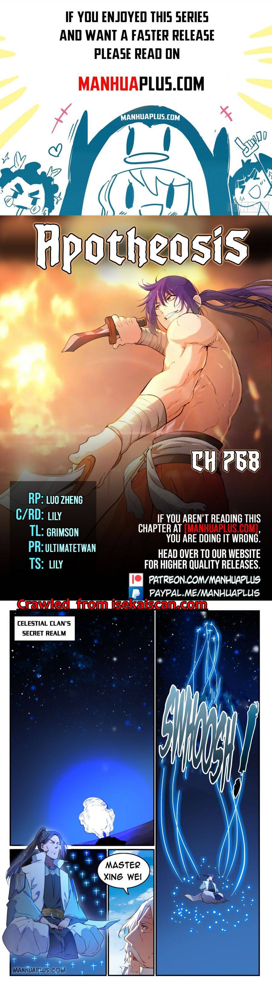 Apotheosis - Manhua chapter 768 - page 1