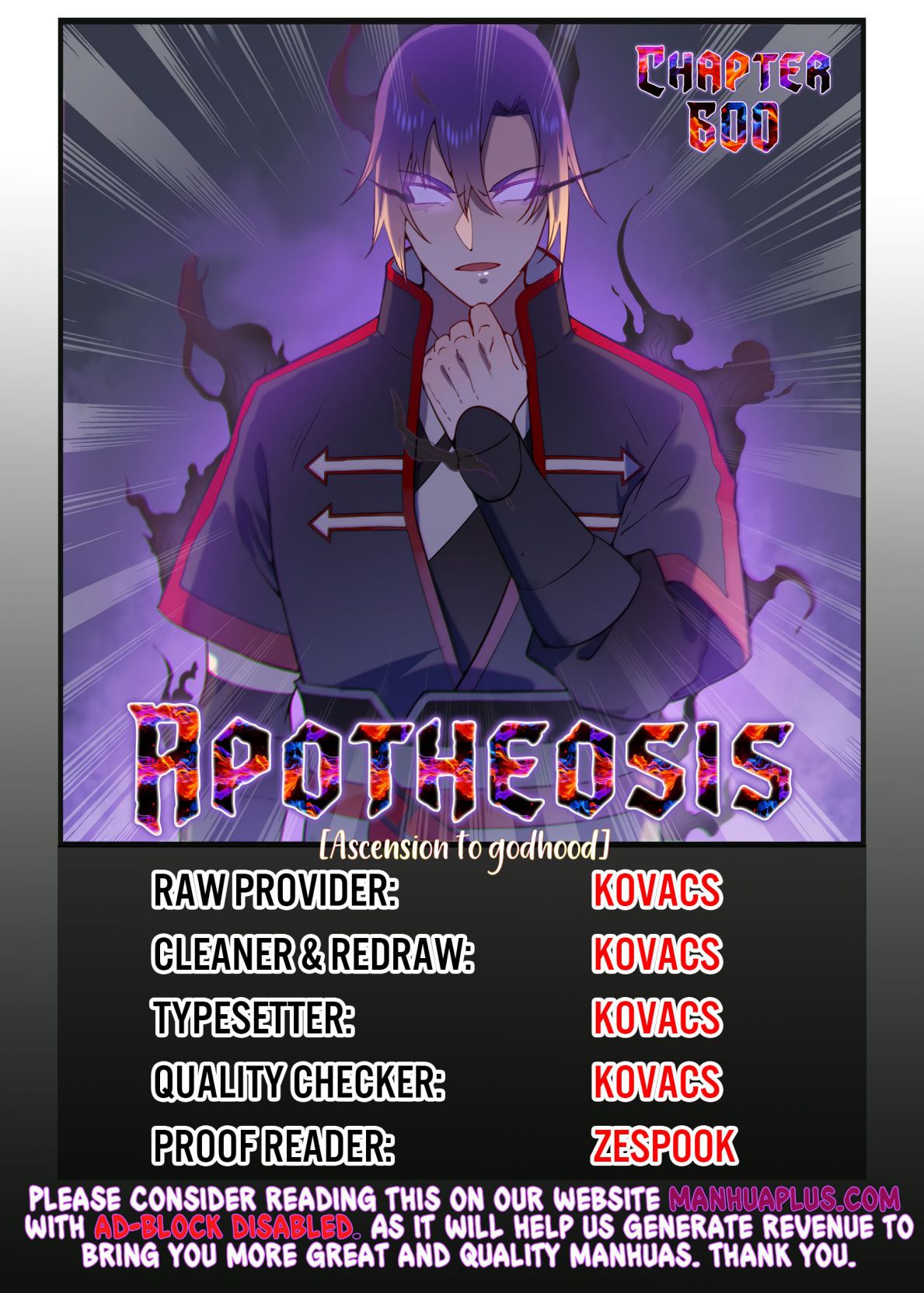 Apotheosis - Manhua chapter 600 - page 1