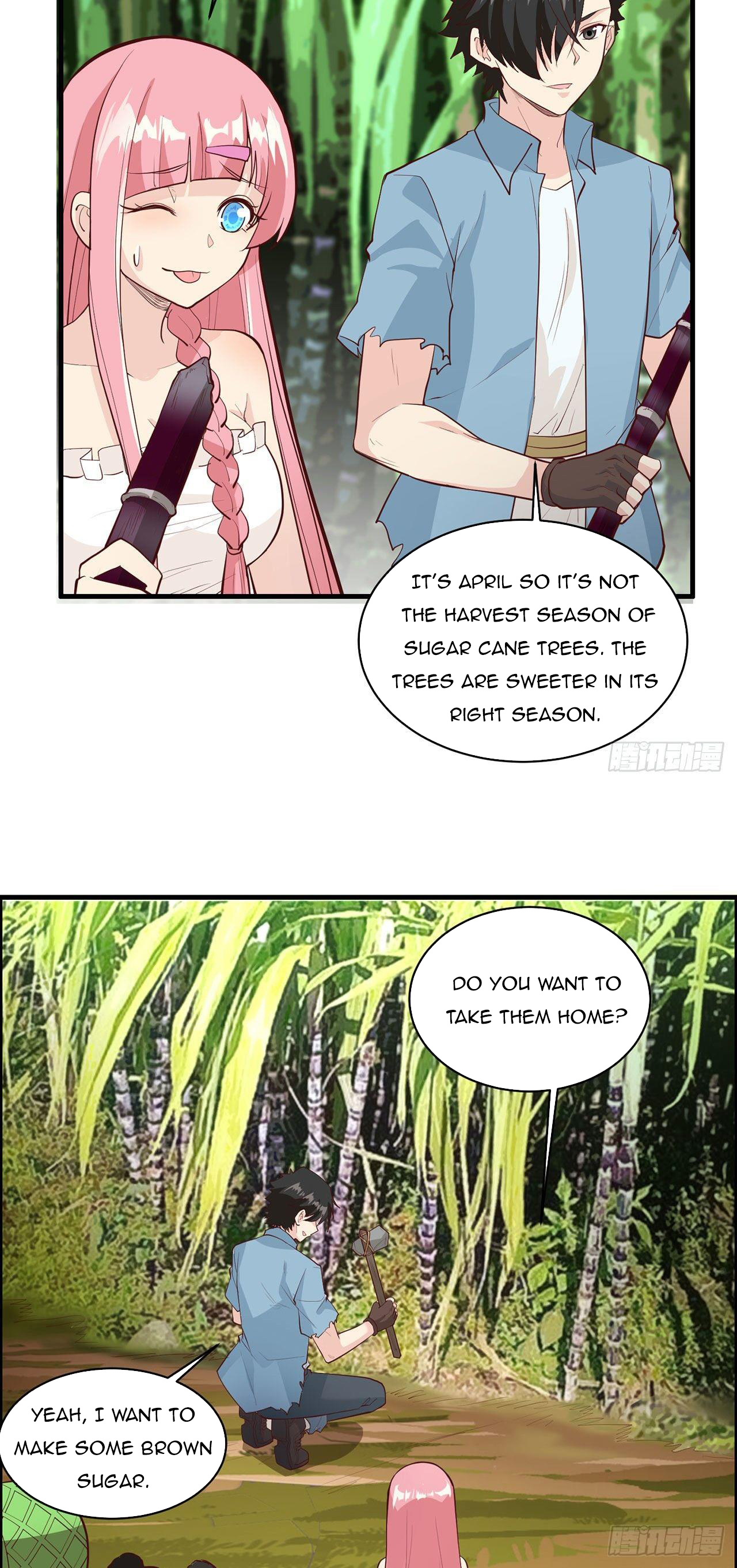 Survive on a deserted island with beautiful girls chapter 38 - page 22