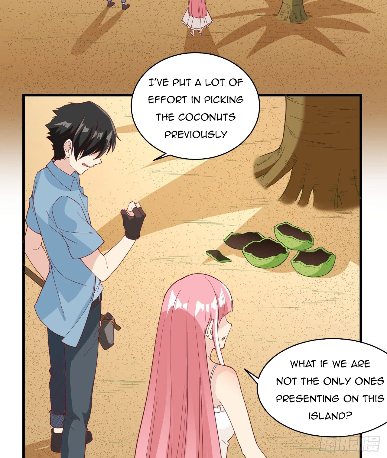 Survive on a deserted island with beautiful girls chapter 9 - page 19