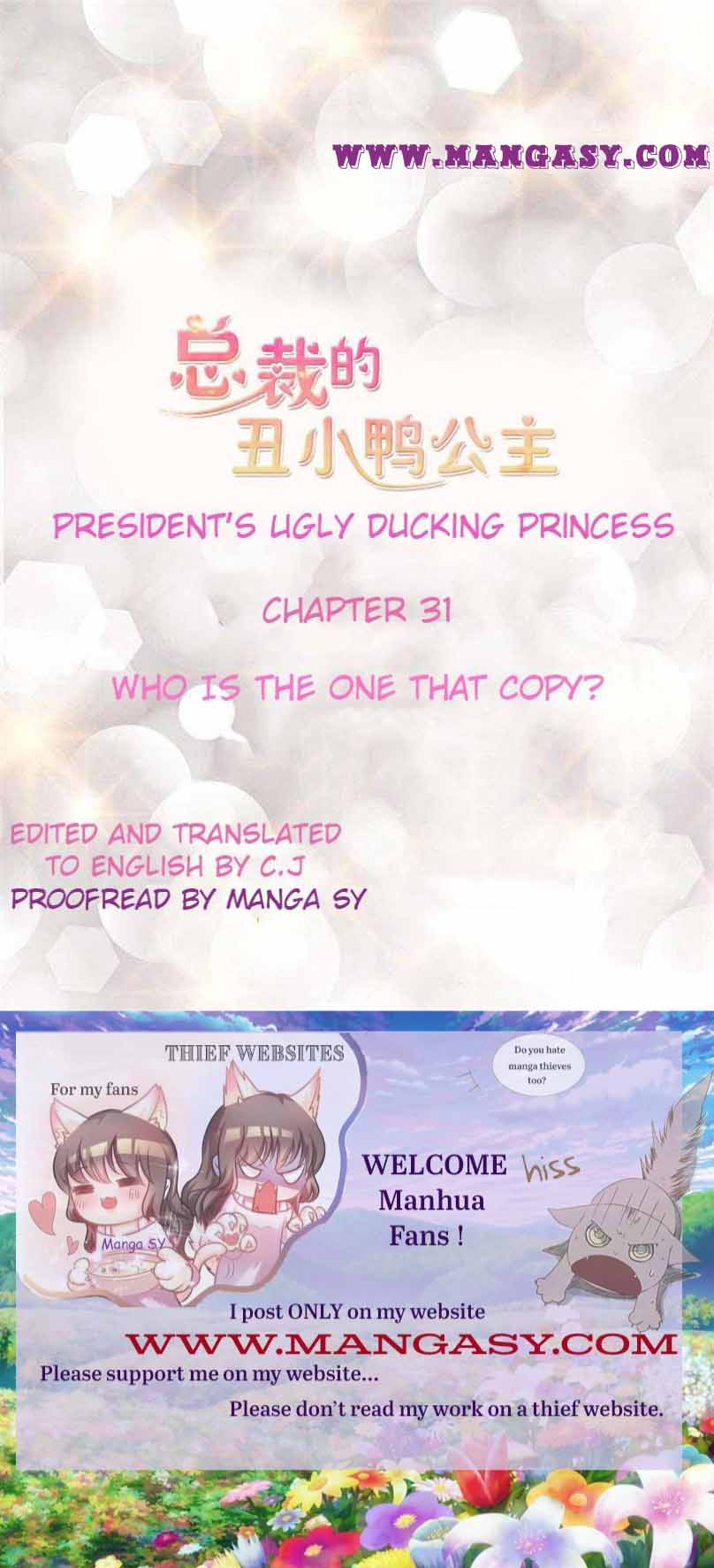 President’s Ugly Duckling Princess Chapter 31 - page 1