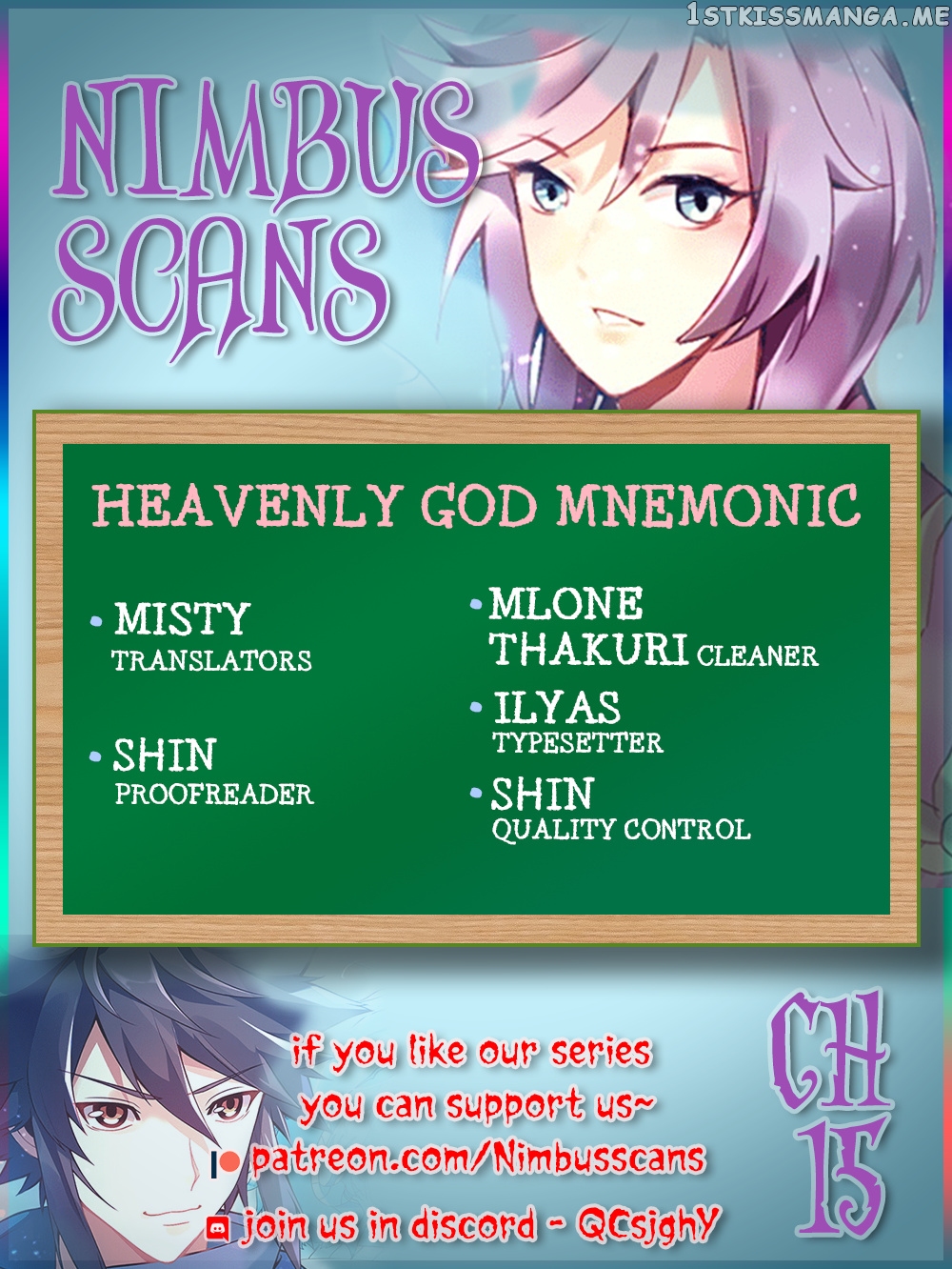 Heavenly God Mnemonic chapter 15 - page 1