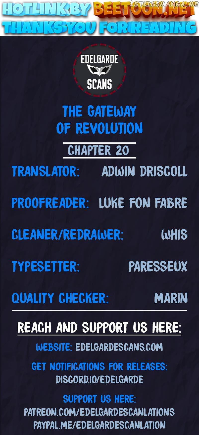 The Gateway of Revolution Chapter 20 - page 1