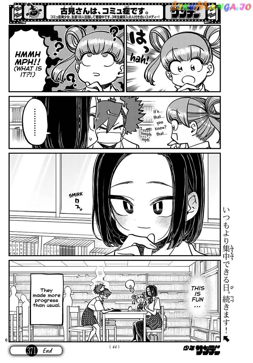 Komi-san wa Komyushou Desu chapter 371 - page 6