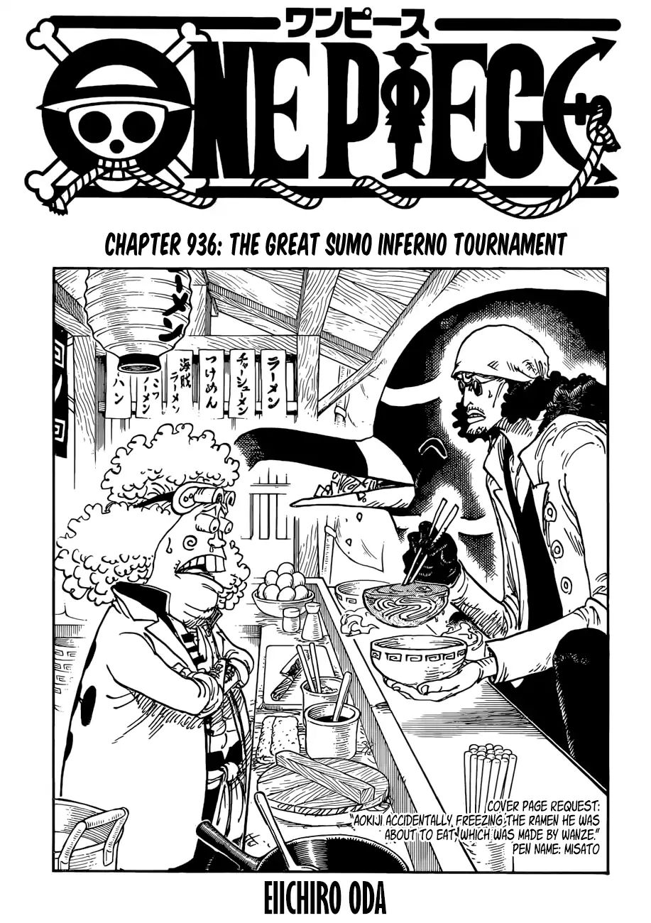 One Piece chapter 936 - page 1