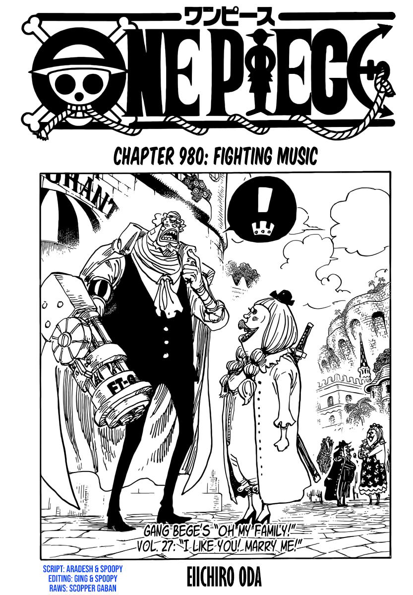 One Piece chapter 980 - page 1