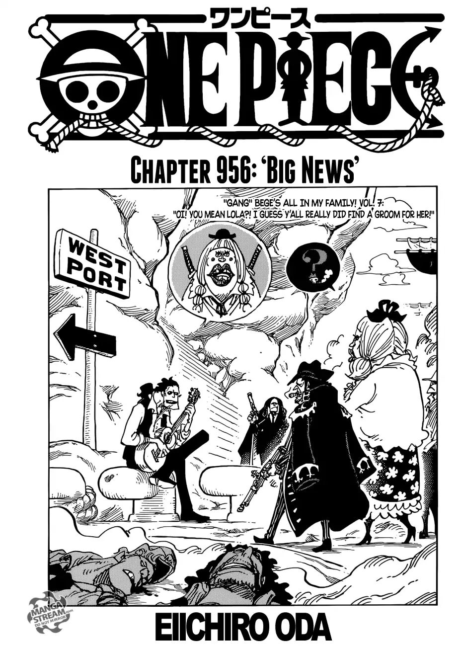 One Piece chapter 956 - page 1