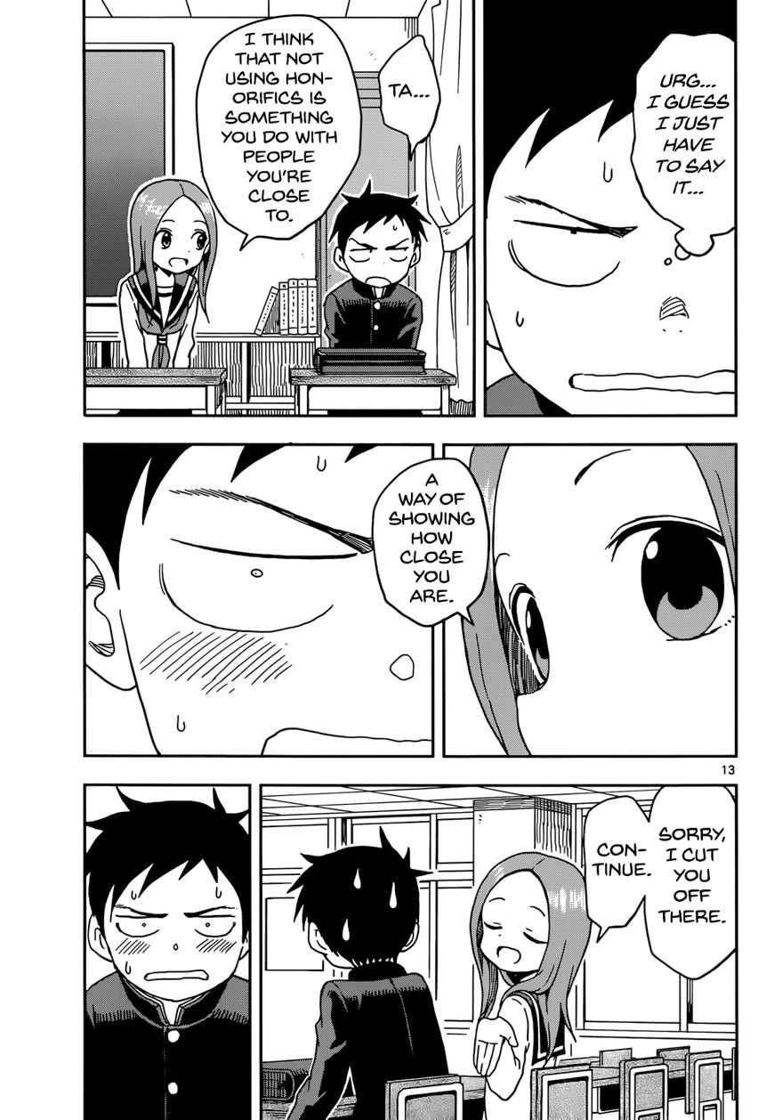 Karakai Jouzu No Takagi-San chapter 81 - page 13