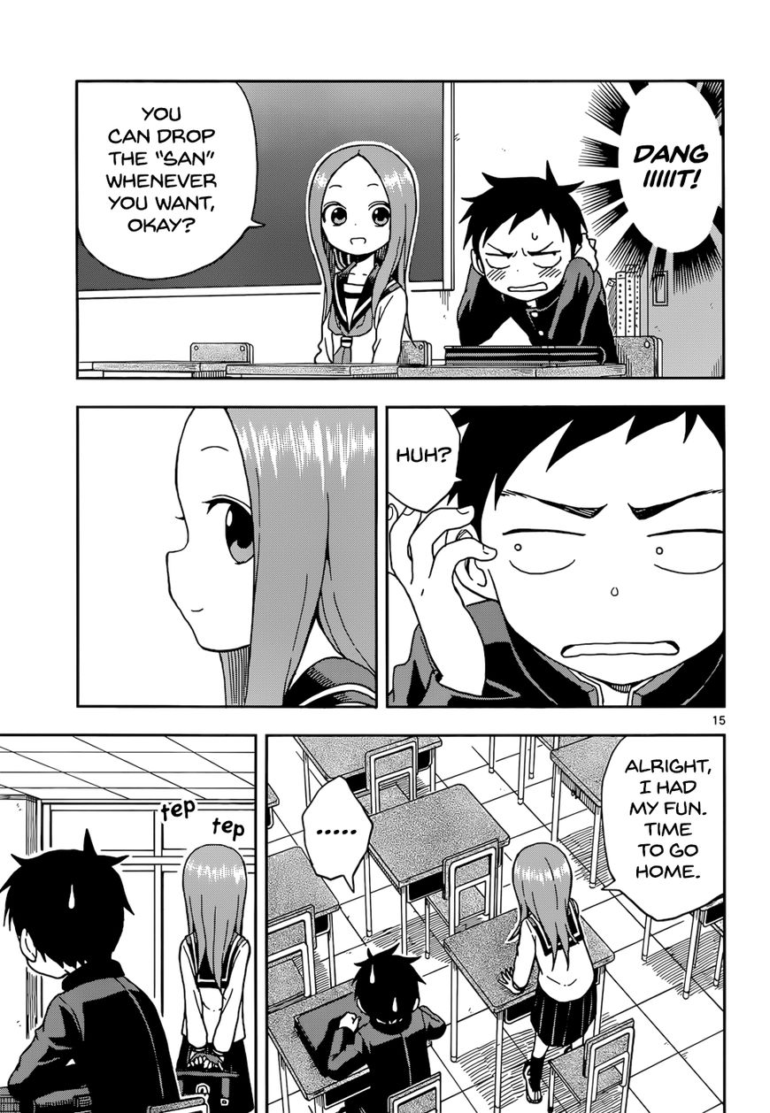 Karakai Jouzu No Takagi-San chapter 81 - page 15