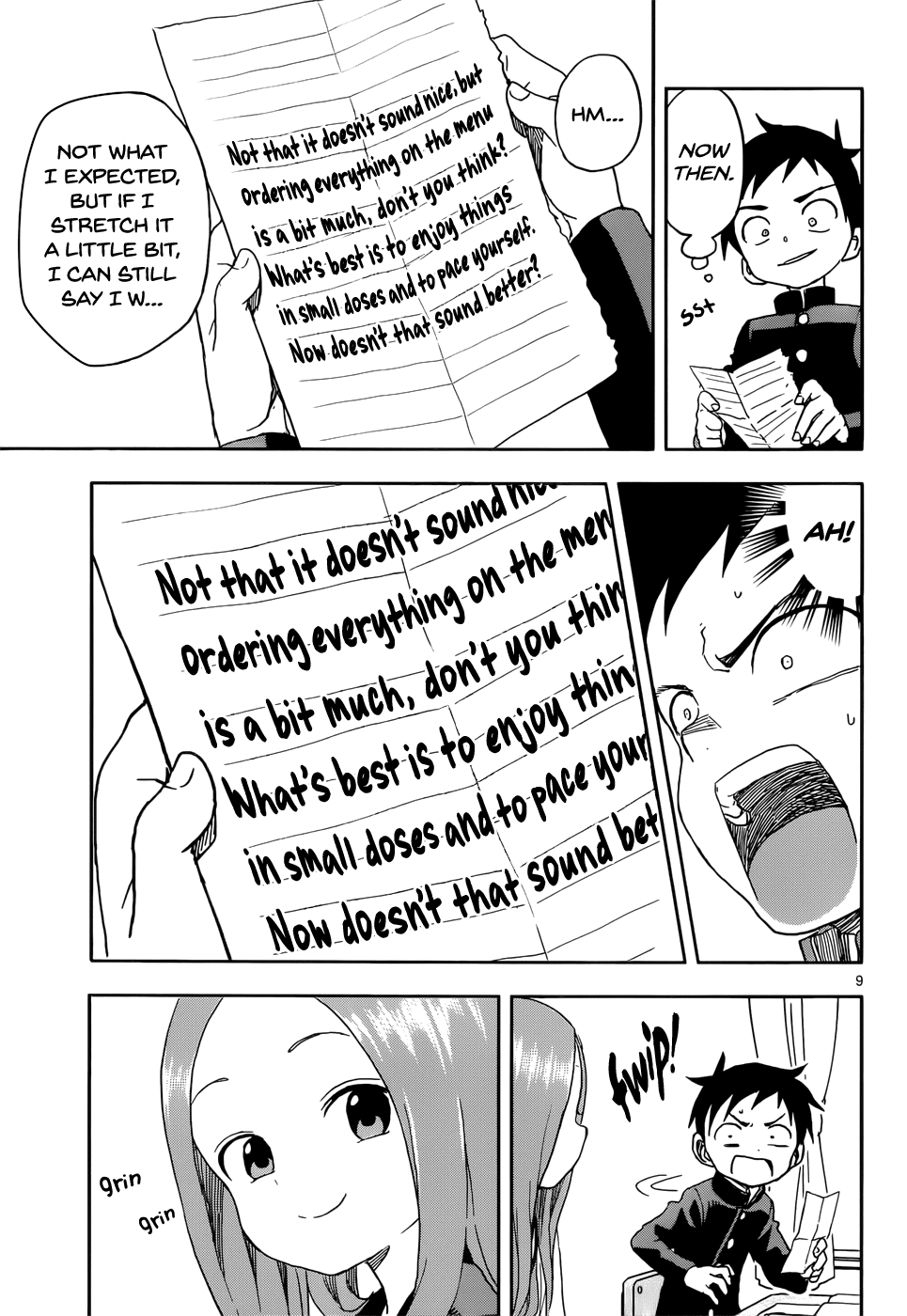 Karakai Jouzu No Takagi-San chapter 84 - page 9