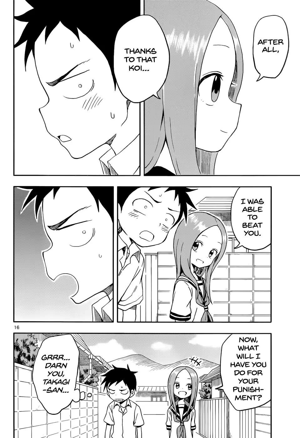 Karakai Jouzu No Takagi-San chapter 89 - page 16