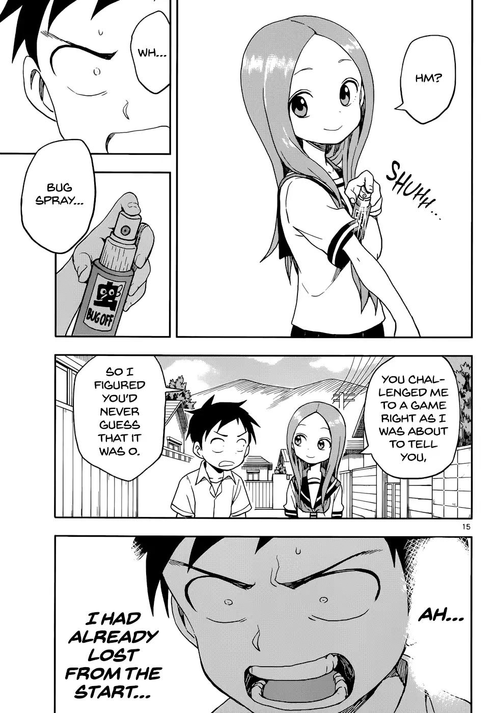 Karakai Jouzu No Takagi-San chapter 90 - page 15