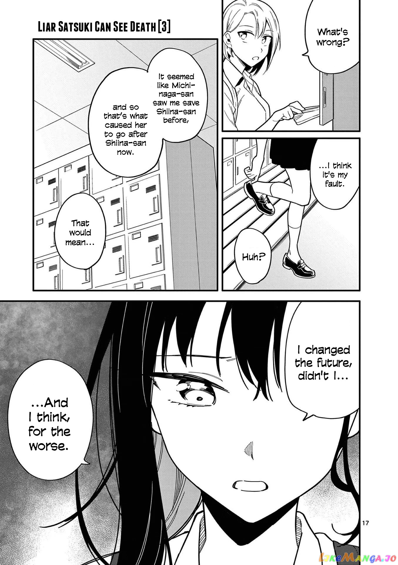 Liar Satsuki Can See Death chapter 24 - page 17