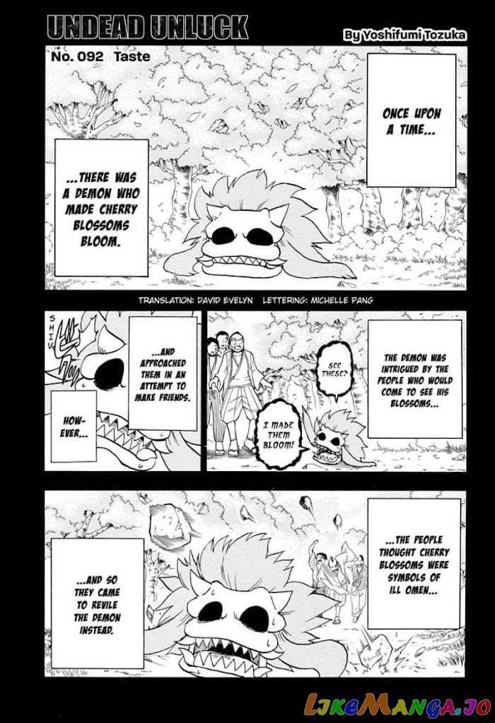 Undead + Unluck chapter 92 - page 1