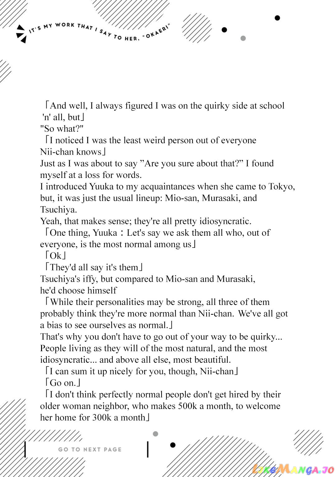 It's Fun Having a 300,000 yen a Month Job Welcoming Home an Onee-san Who Doesn't Find Meaning in a Job That Pays Her 500,000 yen a Month chapter 20.6 - page 2