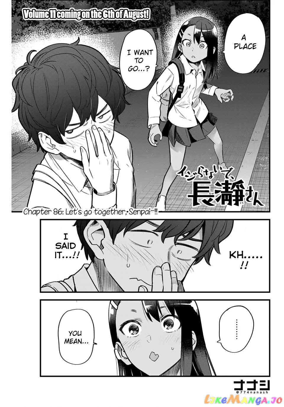 Please Don’t Bully Me, Nagatoro chapter 86 - page 1