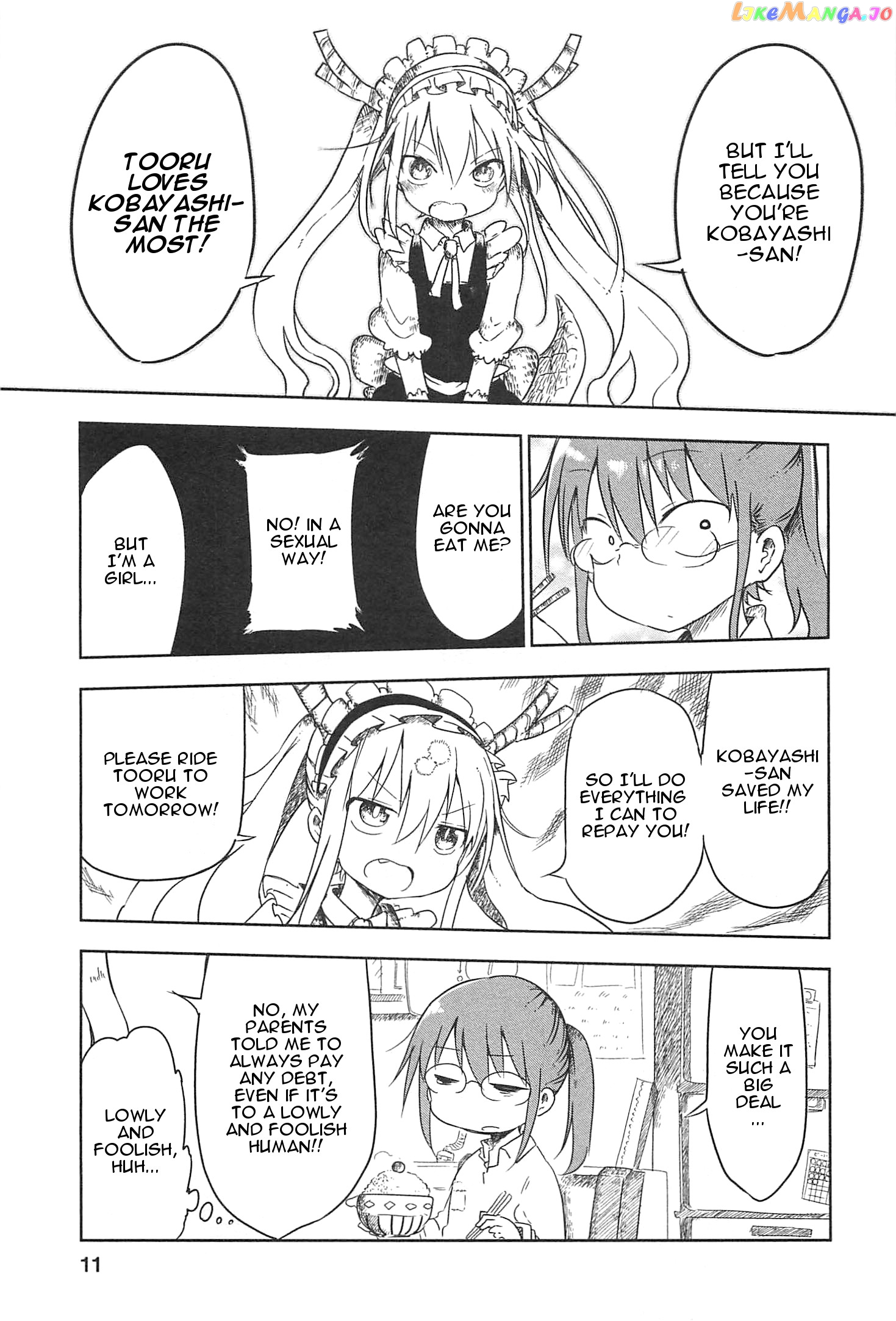 Kobayashi-San Chi No Maid Dragon chapter 1 - page 9