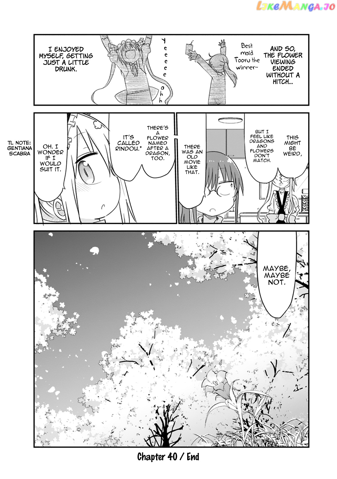 Kobayashi-San Chi No Maid Dragon chapter 40 - page 14