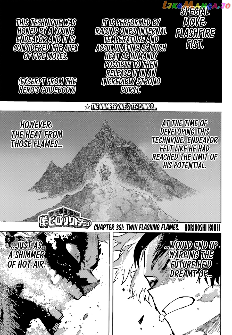 Boku No Hero Academia chapter 351 - page 1