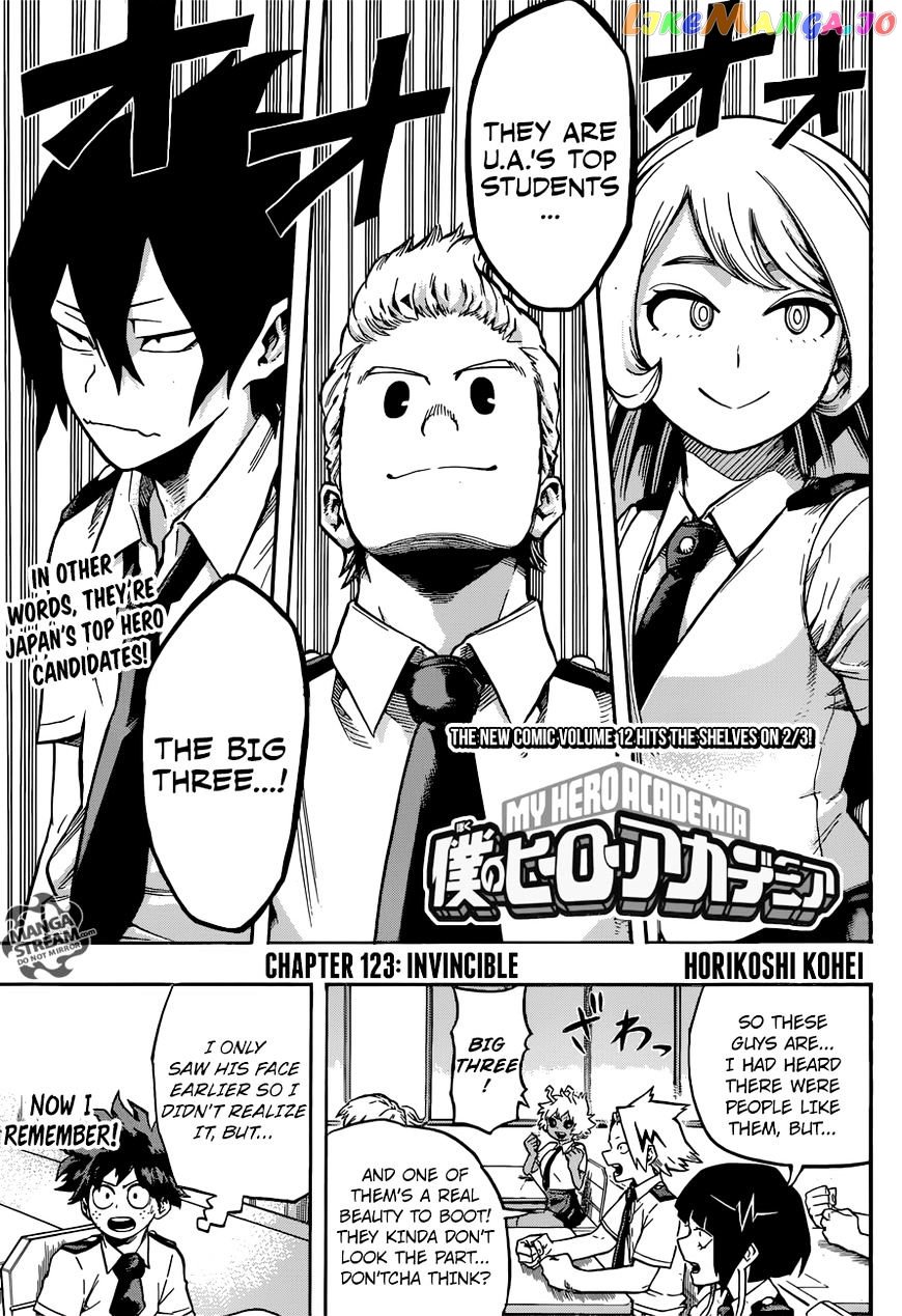 Boku No Hero Academia chapter 123 - page 1