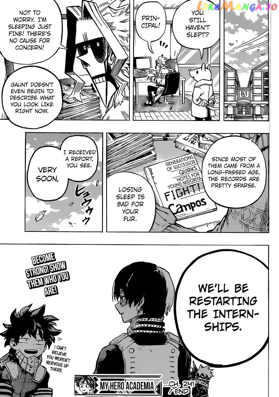 Boku No Hero Academia chapter 241 - page 18