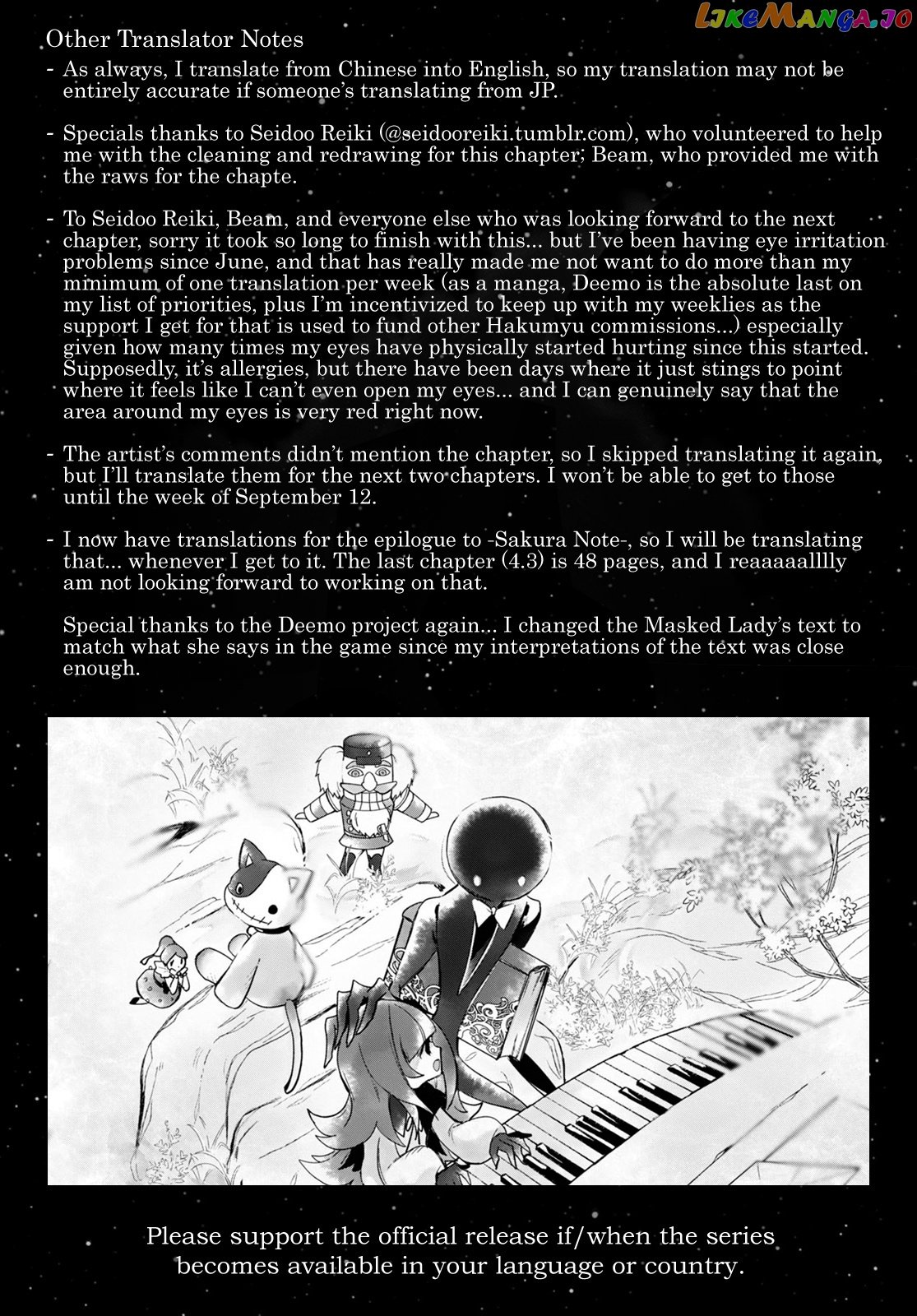 Deemo -Sakura Note- chapter 3.3 - page 20