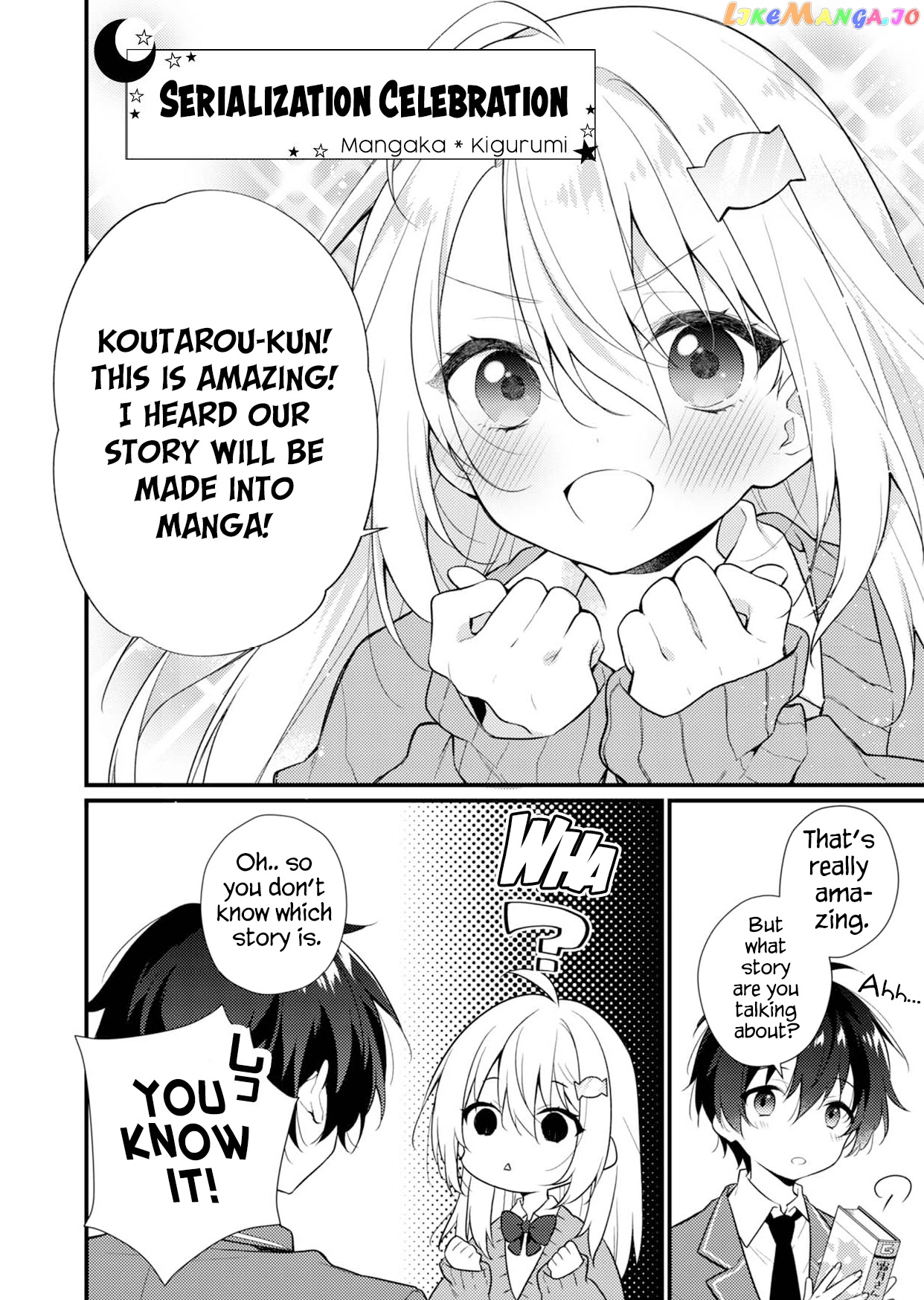 Shimotsuki-San Likes The Mob ~This Shy Girl Is Only Sweet Towards Me~ chapter 1.5 - page 1