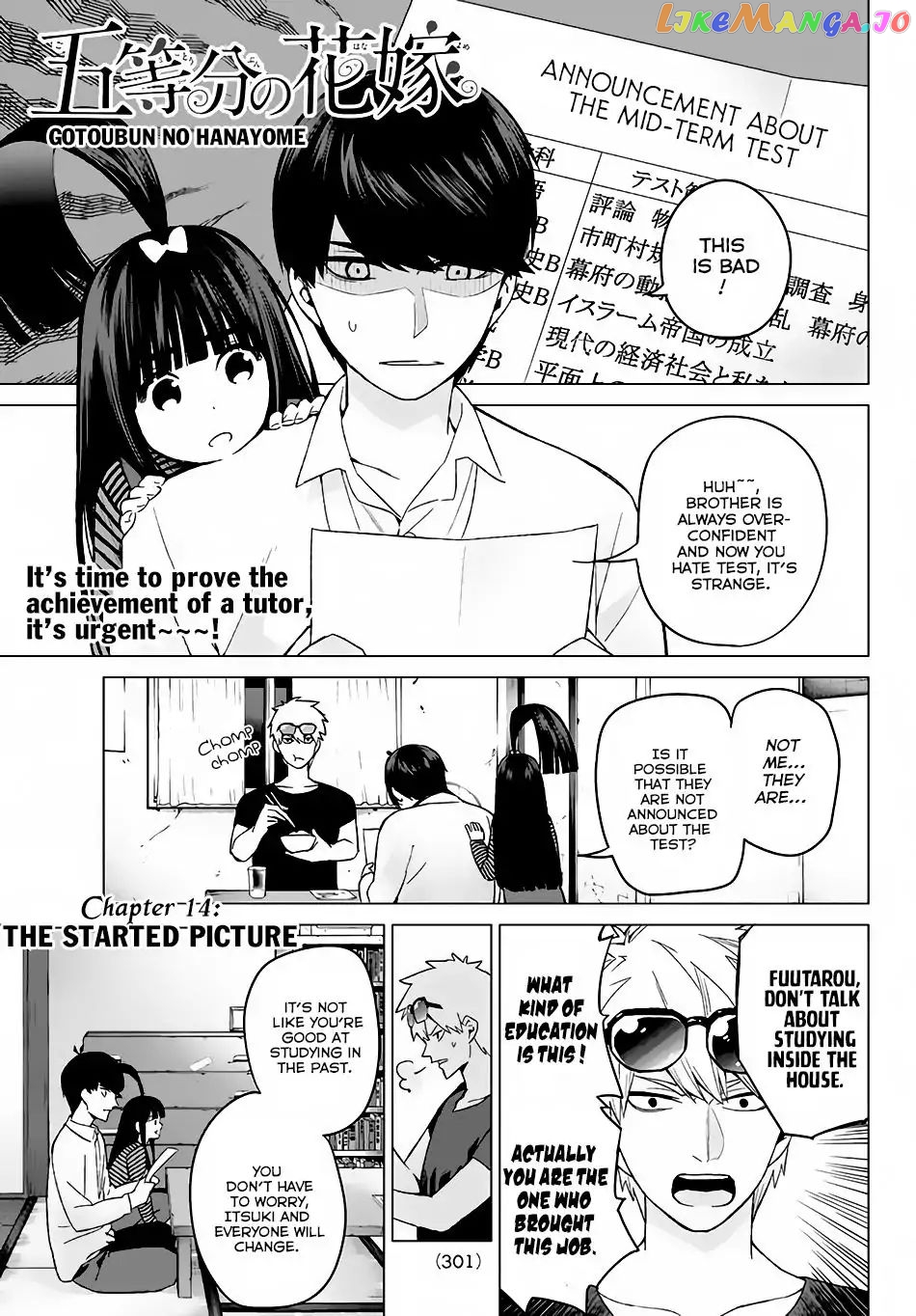 Go-Toubun No Hanayome chapter 14 - page 2