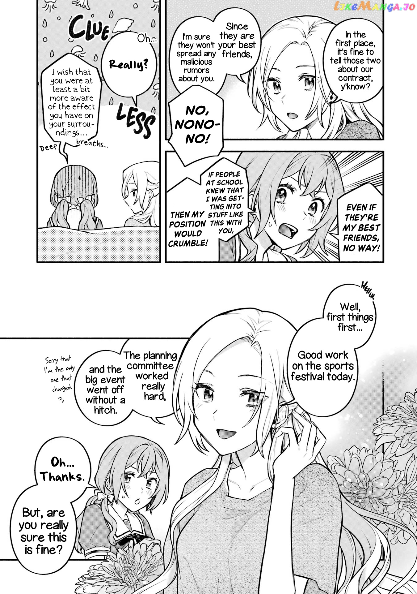 A Yuri Story About A Girl Who Insists “it’s Impossible For Two Girls To Get Together” Completely Falling Within 100 Days chapter 6 - page 10