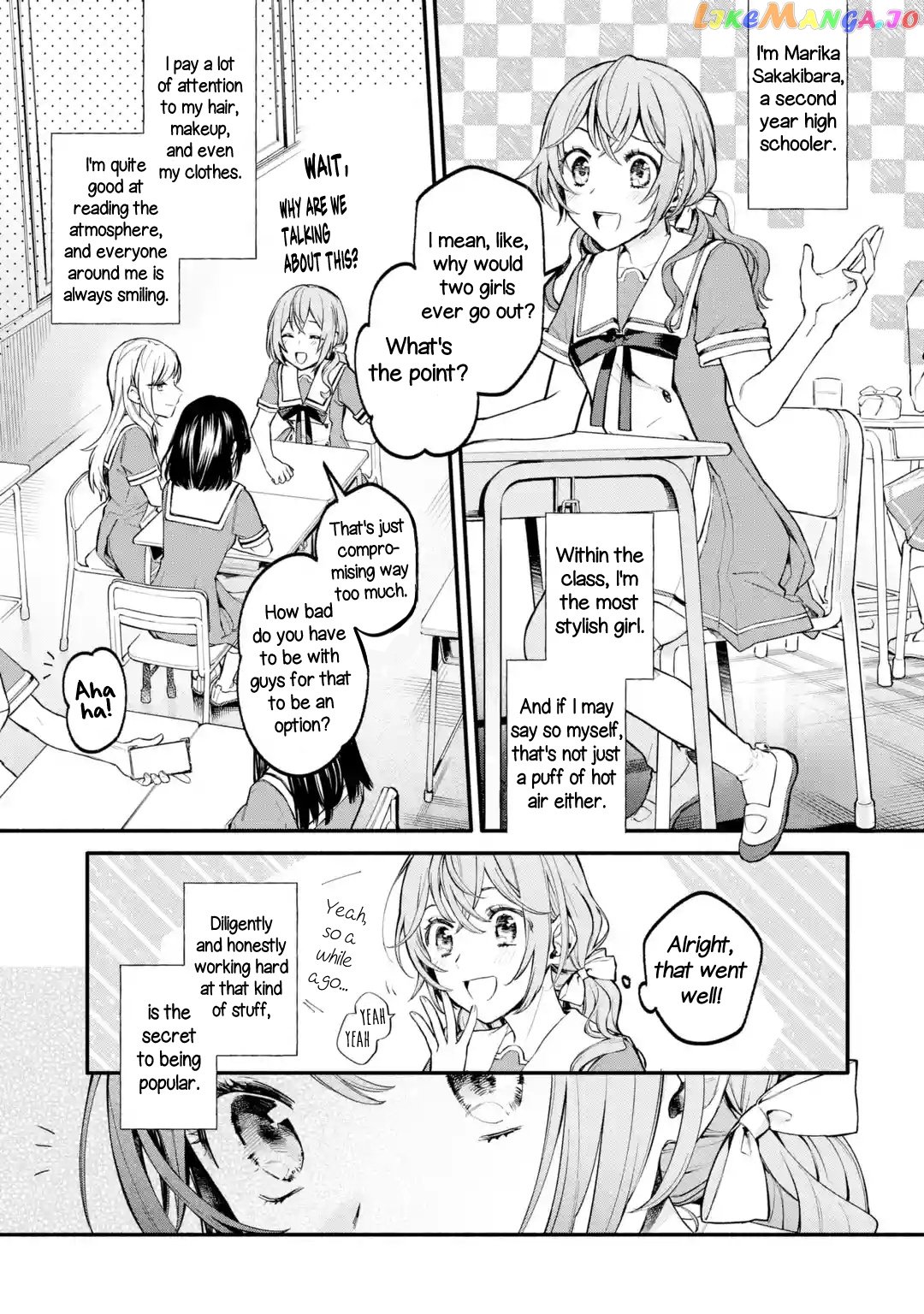 A Yuri Story About A Girl Who Insists “it’s Impossible For Two Girls To Get Together” Completely Falling Within 100 Days chapter 1 - page 4