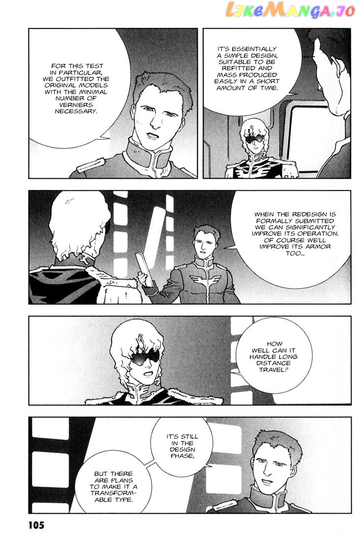 Kidou Senshi Gundam: C.D.A. Wakaki Suisei no Shouzou chapter 23 - page 105