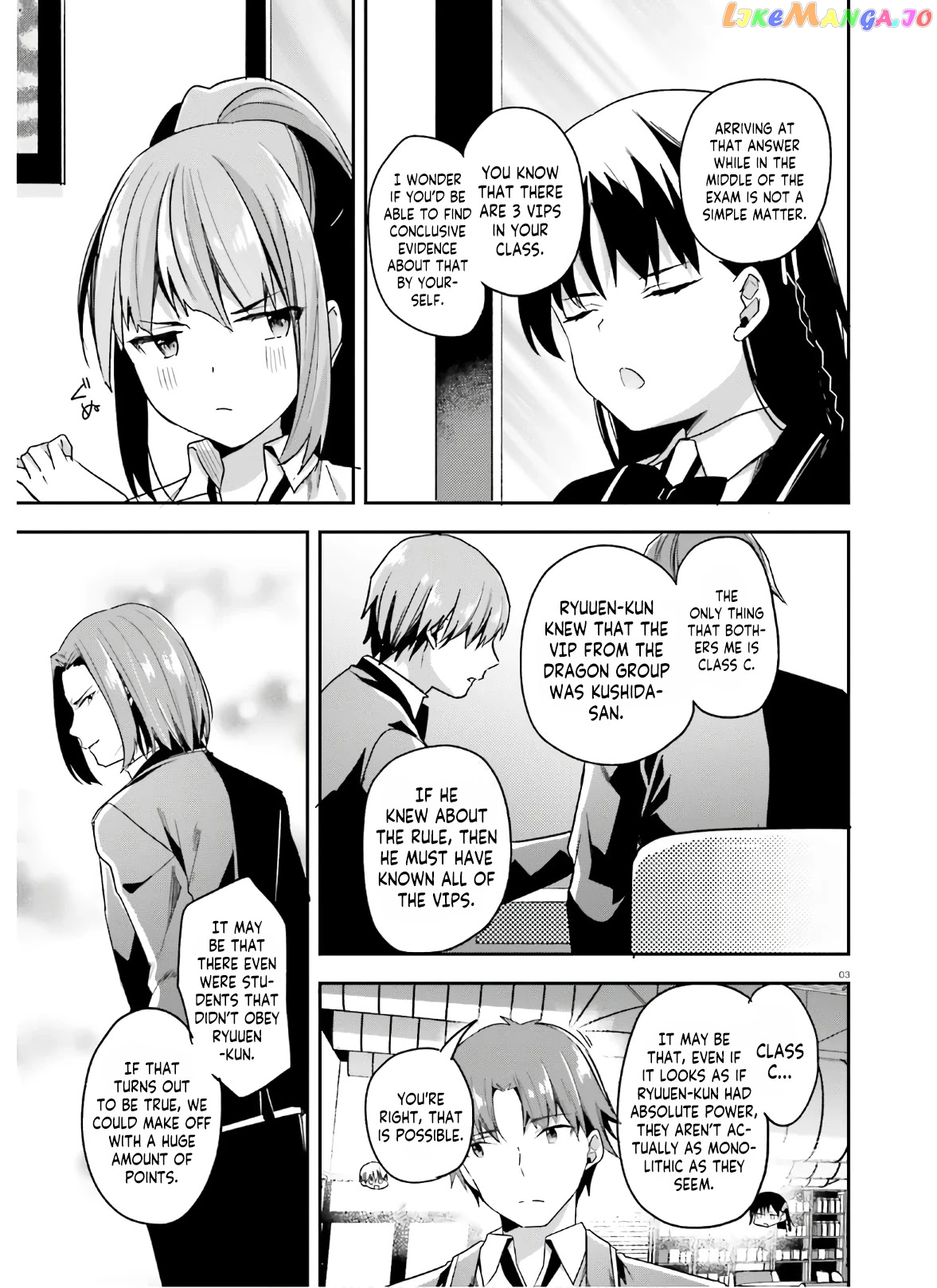 Youkoso Jitsuryoku Shijou Shugi no Kyoushitsu e chapter 56 - page 4