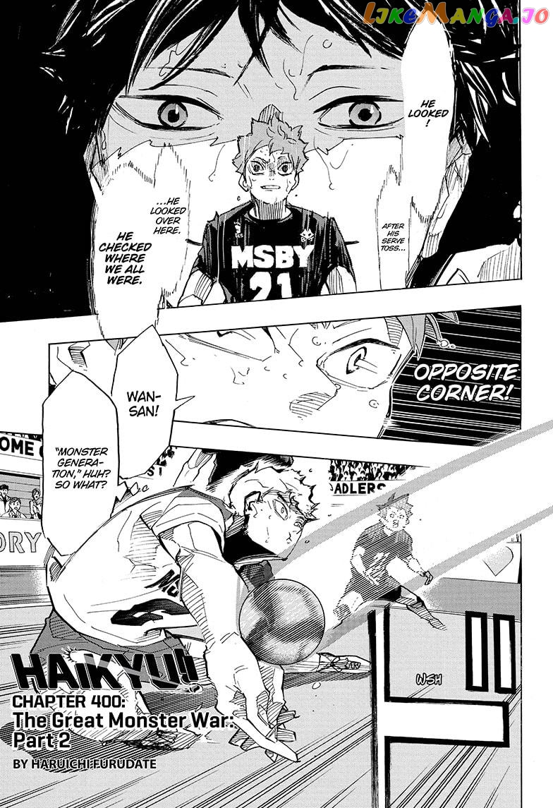 Haikyuu!! chapter 400 - page 1