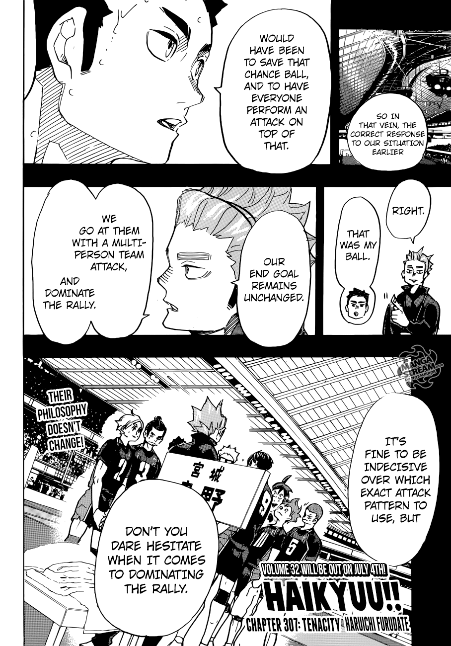 Haikyuu!! chapter 307 - page 3