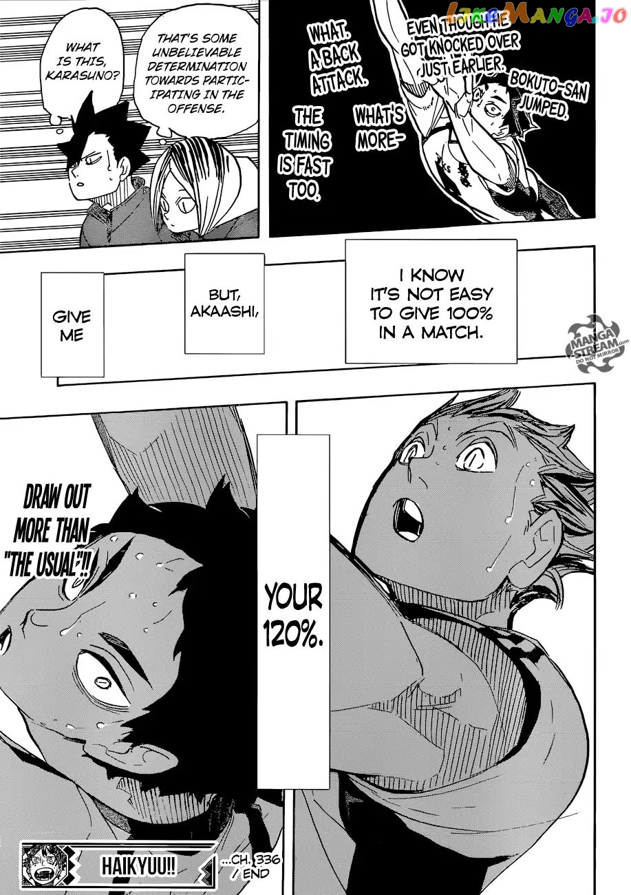 Haikyuu!! chapter 336 - page 17