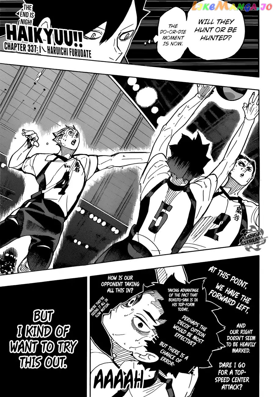 Haikyuu!! chapter 337 - page 1