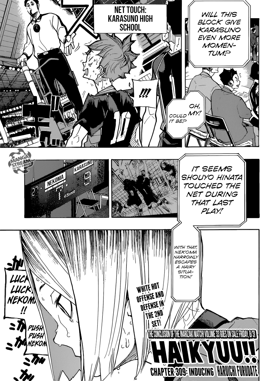 Haikyuu!! chapter 309 - page 1