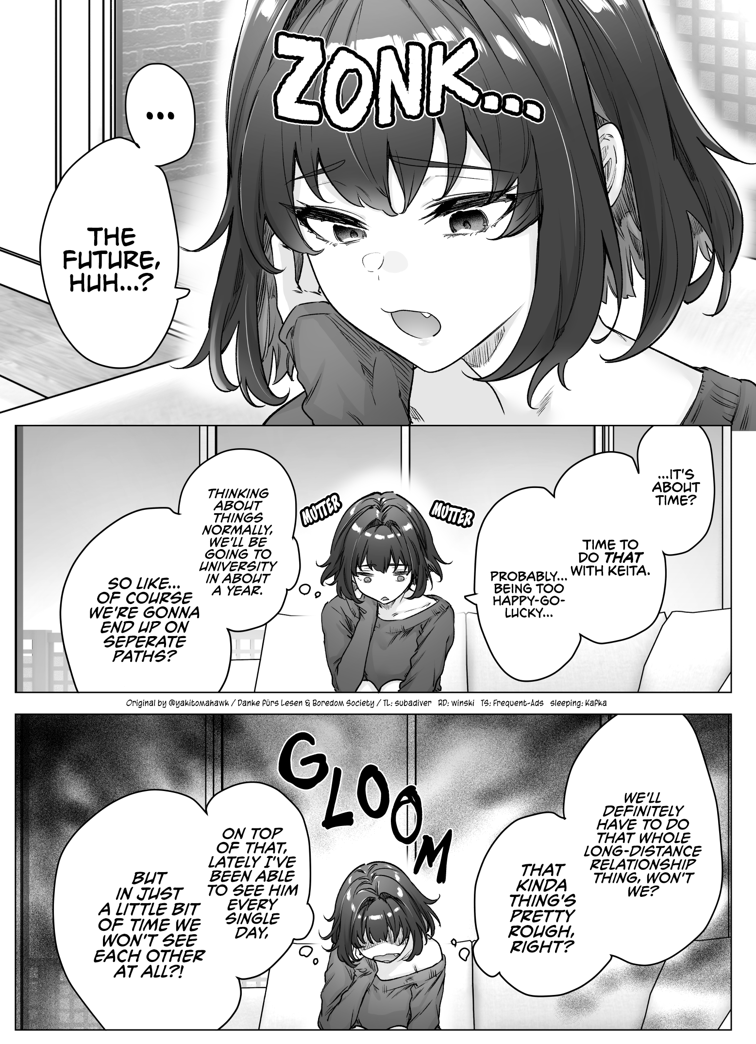 The Tsuntsuntsuntsuntsuntsun Tsuntsuntsuntsuntsundere Girl Getting Less And Less Tsun Day By Day chapter 95 - page 1