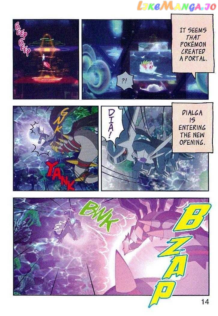 Pokemon: Giratina and the Sky Warrior! Ani-Manga chapter 1 - page 14