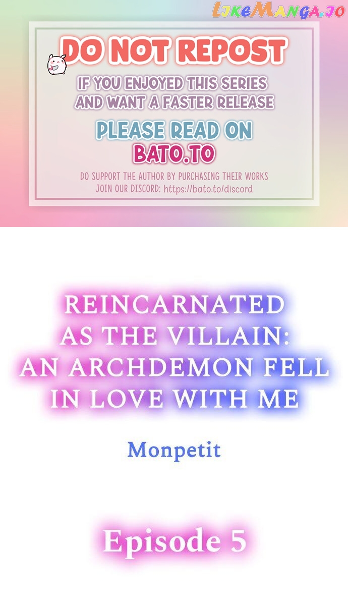 Reincarnated as the Villain: An Archdemon Fell in Love With Me chapter 5 - page 1