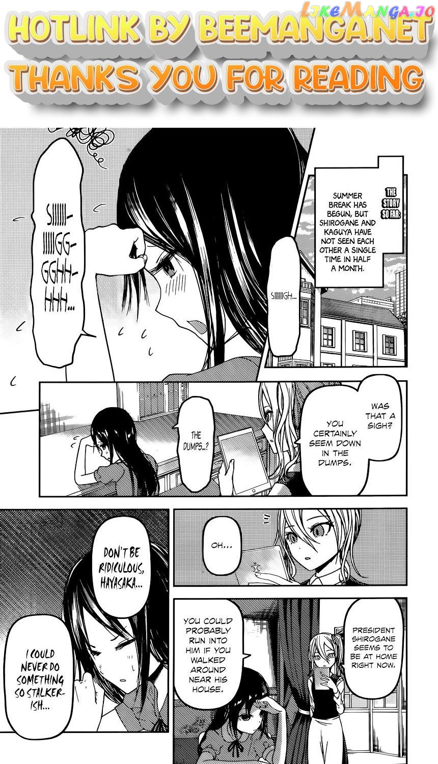 Kaguya-sama wa Kokurasetai - Tensai-tachi no Renai Zunousen Chapter 42 - page 1