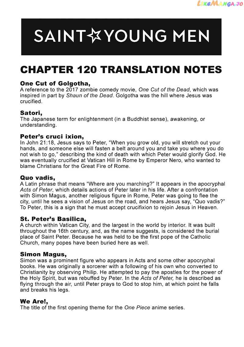 Saint Oniisan chapter 120 - page 18